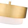 Z-Lite Counterpoint 18" Wide Modern Gold Steel Drum Ceiling Light in scene