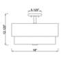Z-Lite Counterpoint 18" Wide Modern Gold Steel Drum Ceiling Light in scene