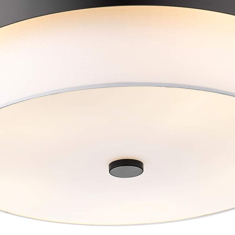 Image 5 Z-Lite Counterpoint 24" Wide 5-Light Matte Black Drum Pendant Light more views
