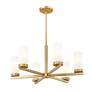 4_Z-Lite Danica 26" Wide Modern Gold 6-Light Chandelier more views
