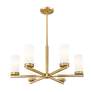5_Z-Lite Danica 26" Wide Modern Gold 6-Light Chandelier more views