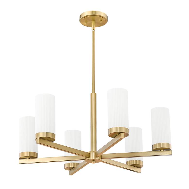 Image 7 Z-Lite Danica 26" Wide Modern Gold 6-Light Chandelier more views