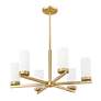 7_Z-Lite Danica 26" Wide Modern Gold 6-Light Chandelier more views