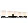 Z-Lite Darcy 38" Wide Matte Black 5-Light Bath Vanity Light