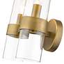 7_Z-Lite Datus 13" High Rubbed Brass 2-Light Wall Sconce more views