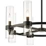 4_Z-Lite Datus 32" Wide 8-Light Matte Black Clear Glass Ring Chandelier more views