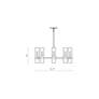 7_Z-Lite Datus 32" Wide 8-Light Matte Black Clear Glass Ring Chandelier more views