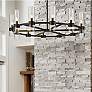 2_Z-Lite Datus 43 1/2" Wide 12-Light Matte Black Modern Ring Chandelier