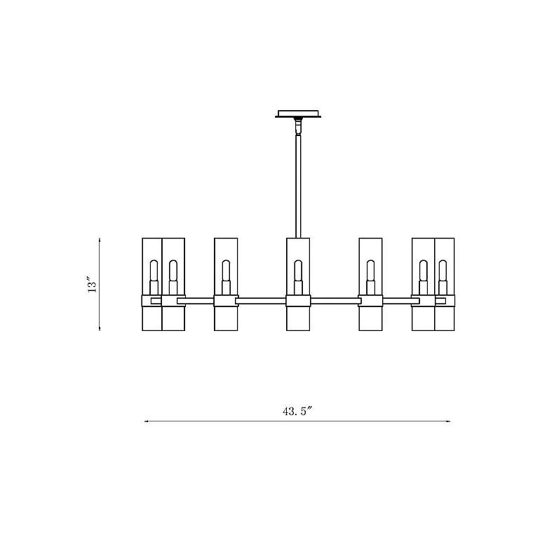 Image 7 Z-Lite Datus 43 1/2" Wide 12-Light Matte Black Modern Ring Chandelier more views