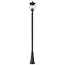 Z-Lite Davina 119 1/4"H Black Outdoor Post Light with Base