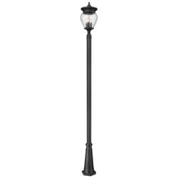 Z-Lite Davina 119 1/4"H Black Outdoor Post Light with Base