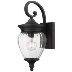 Z-Lite Davina 16 3/4" High Black Outdoor Wall Light