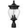 Z-Lite Davina 20 1/4" High Black 3-Light Outdoor Post Light
