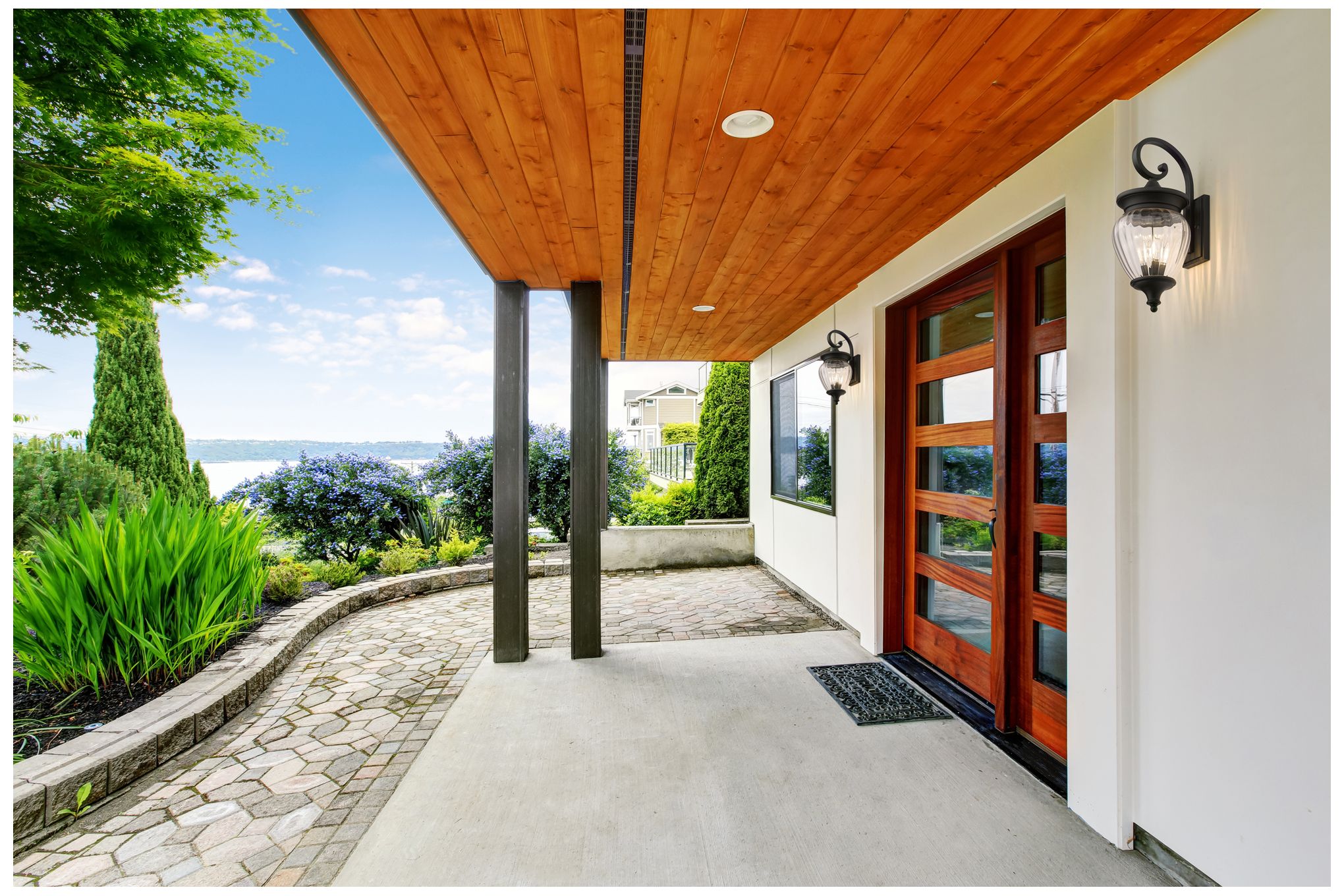 Image 3 Z-Lite Davina 21 1/2" High Black 3-Light Outdoor Wall Light more views