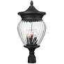 1_Z-Lite Davina 25 1/4" High Black 4-Light Outdoor Post Light