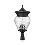 3_Z-Lite Davina 25 1/4" High Black 4-Light Outdoor Post Light more views