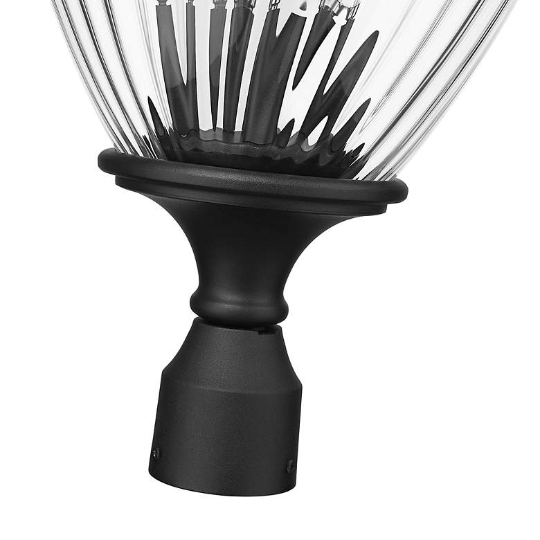 Image 4 Z-Lite Davina 25 1/4" High Black 4-Light Outdoor Post Light more views