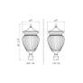6_Z-Lite Davina 25 1/4" High Black 4-Light Outdoor Post Light more views