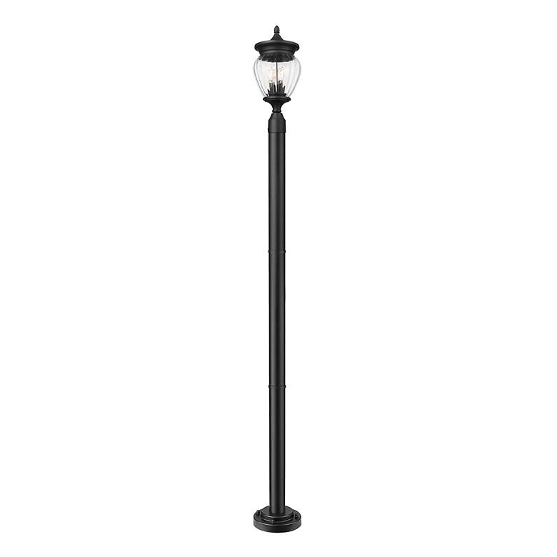 Image 5 Z-Lite Davina 94" High Black Outdoor Post Light with Base more views