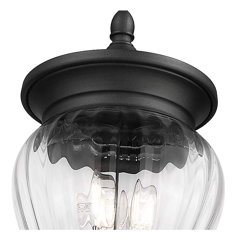 Image 6 Z-Lite Davina 94" High Black Outdoor Post Light with Base more views