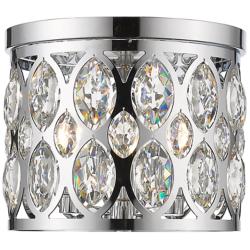 Z-Lite Dealey 3 Light Flush Mount in Chrome