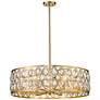 2_Z-Lite Dealey 30 1/4" Wide Crystal Heirloom Brass 8-Light Chandelier