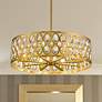 1_Z-Lite Dealey 30 1/4" Wide Crystal Heirloom Brass 8-Light Chandelier