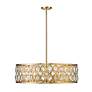 3_Z-Lite Dealey 30 1/4" Wide Crystal Heirloom Brass 8-Light Chandelier more views