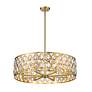4_Z-Lite Dealey 30 1/4" Wide Crystal Heirloom Brass 8-Light Chandelier more views