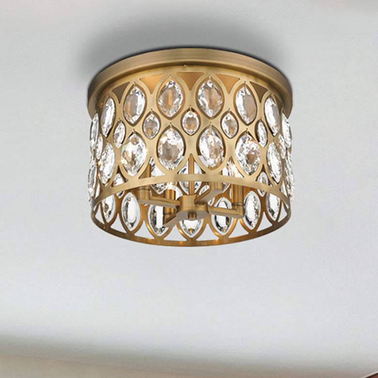 Image 2 Z-Lite Dealey 4 Light Chandelier in Heirloom Brass