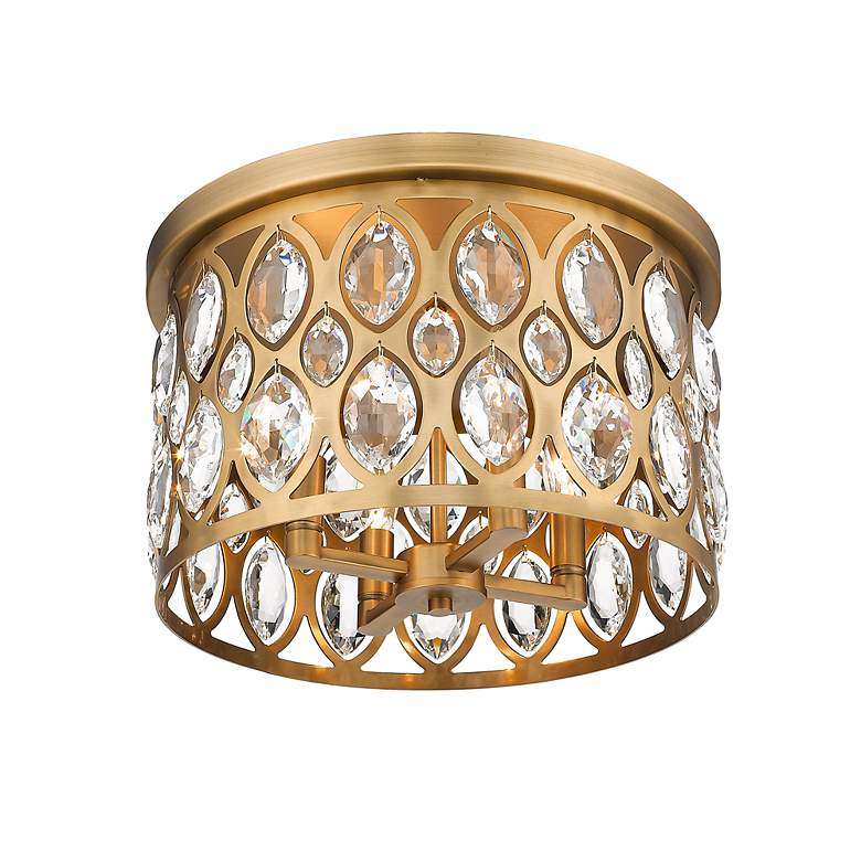Image 6 Z-Lite Dealey 4 Light Chandelier in Heirloom Brass more views