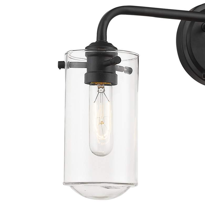 Image 4 Z-Lite Delaney 22" Wide High Matte Black 3-Light Bath Light more views