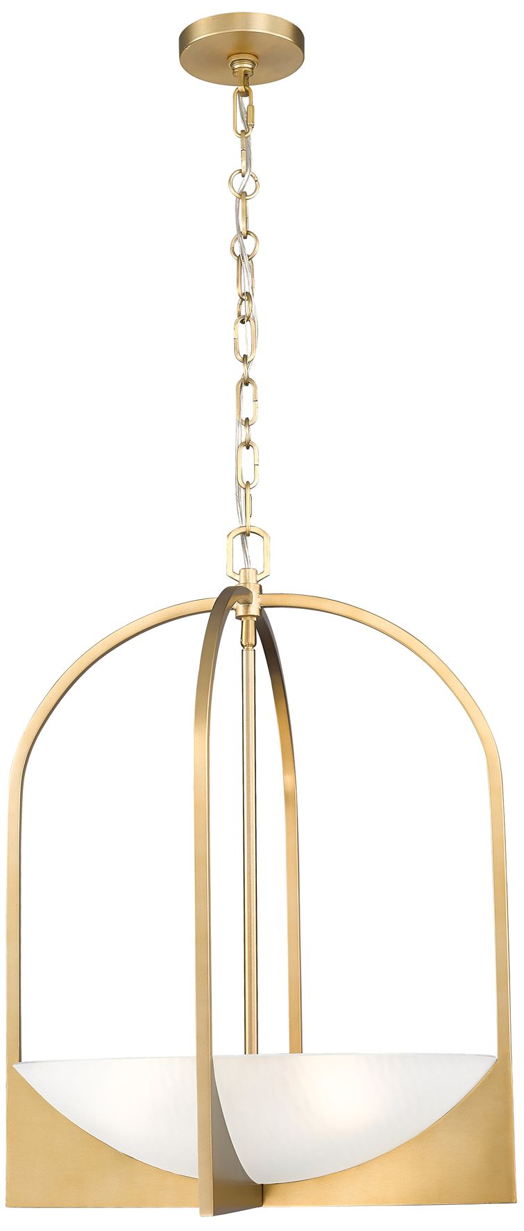 Z-Lite Devon 18" Wide Modern Gold 4-Light Lantern Pendant