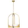 2_Z-Lite Devon 18" Wide Modern Gold 4-Light Lantern Pendant