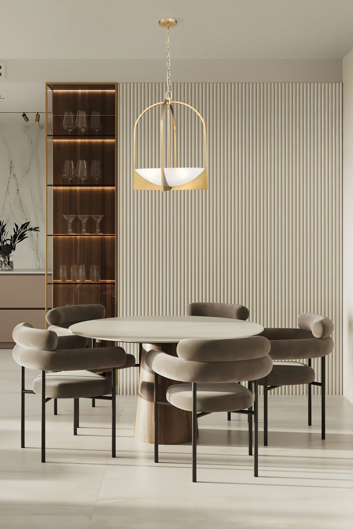 Image 4 Z-Lite Devon 18" Wide Modern Gold 4-Light Lantern Pendant more views