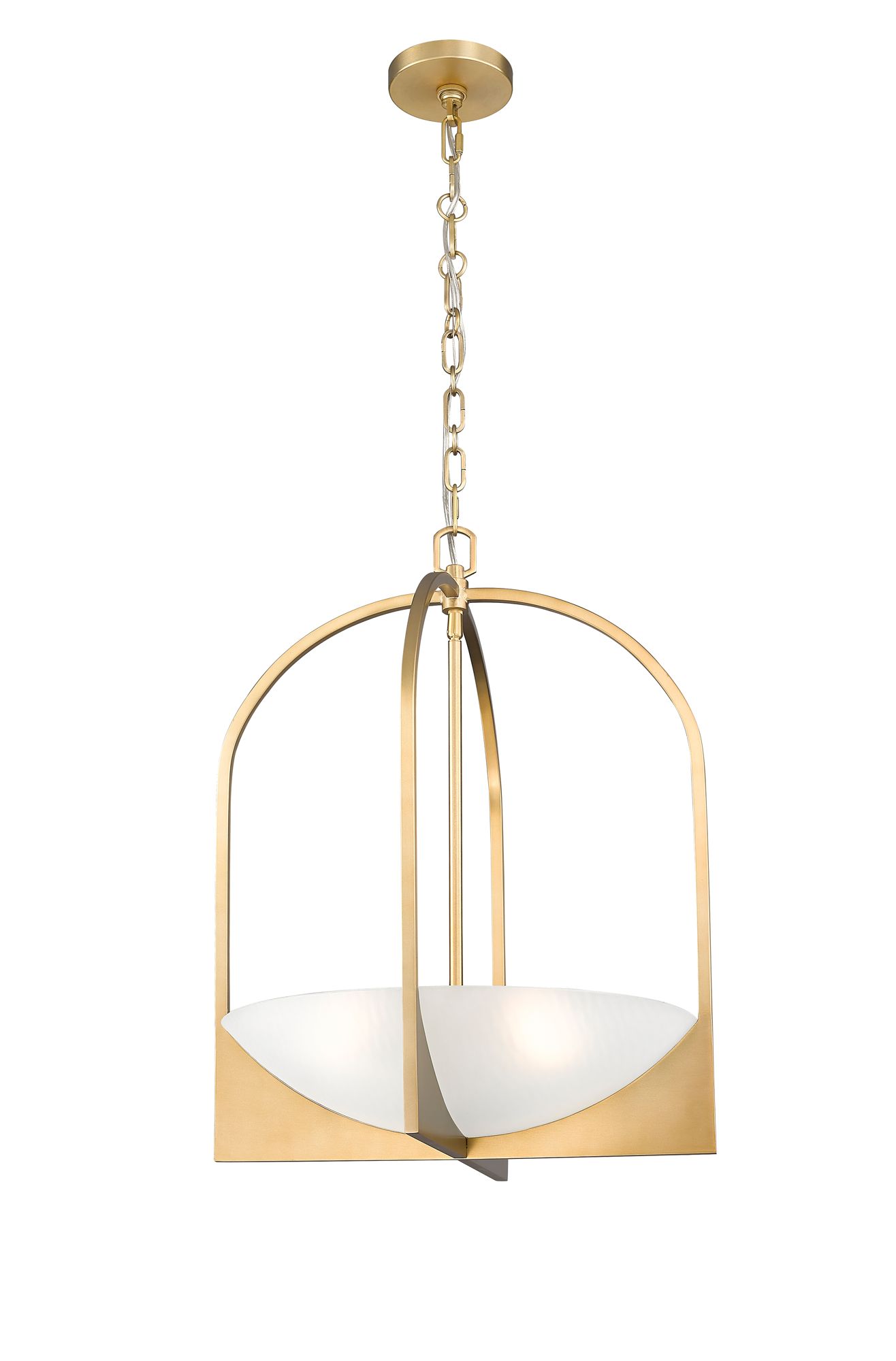 Image 5 Z-Lite Devon 18" Wide Modern Gold 4-Light Lantern Pendant more views