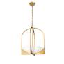 5_Z-Lite Devon 18" Wide Modern Gold 4-Light Lantern Pendant more views