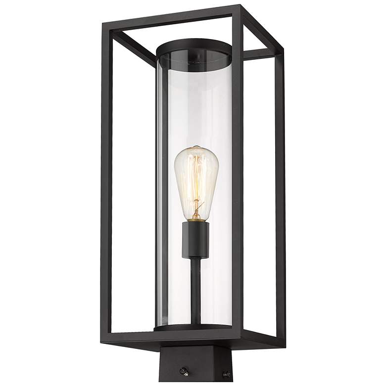 Image 1 Z-Lite Dunbroch 20 1/4" High Black Outdoor Post Light