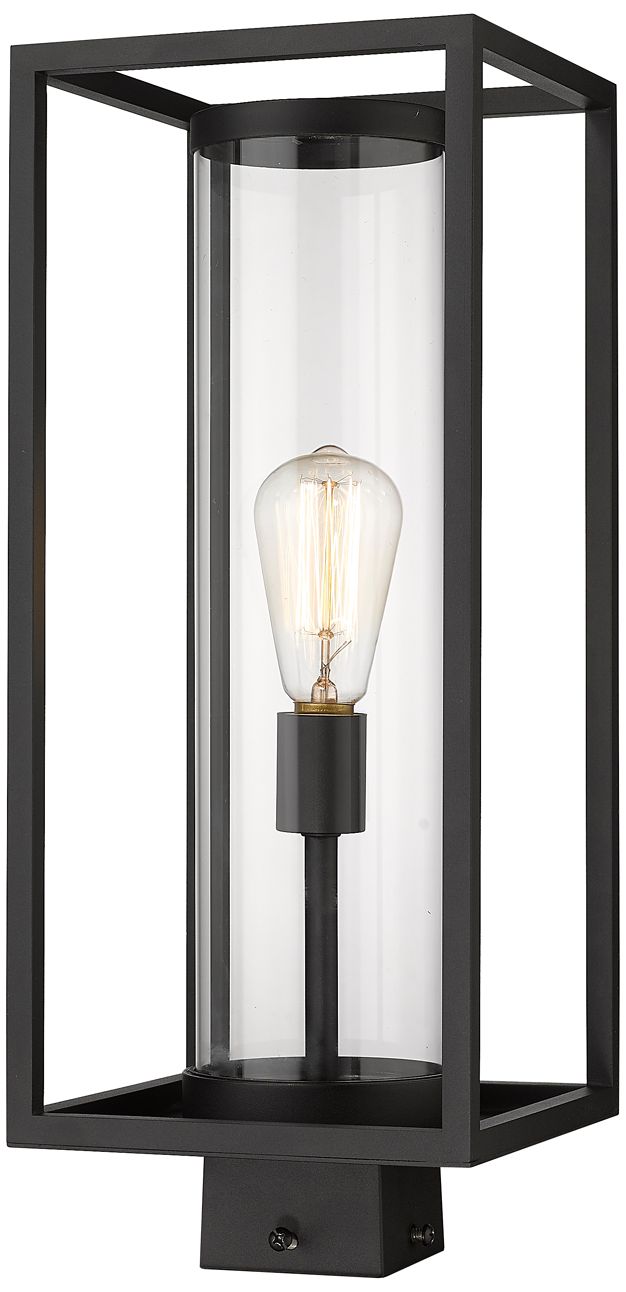 Image 3 Z-Lite Dunbroch 20 1/4" High Black Outdoor Post Light more views