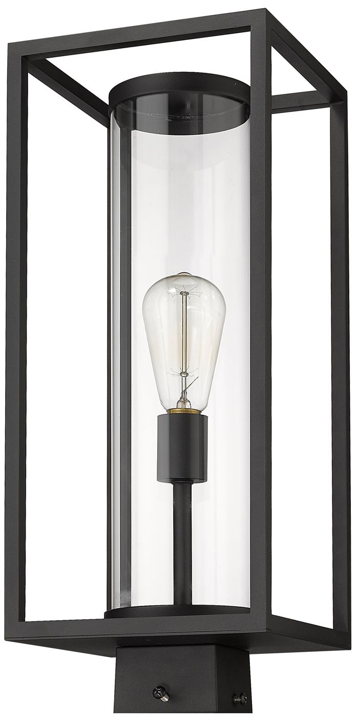 Image 5 Z-Lite Dunbroch 20 1/4" High Black Outdoor Post Light more views