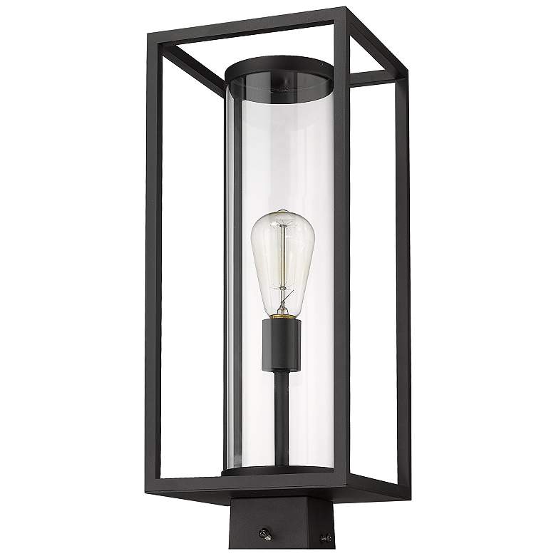 Image 5 Z-Lite Dunbroch 20 1/4" High Black Outdoor Post Light more views