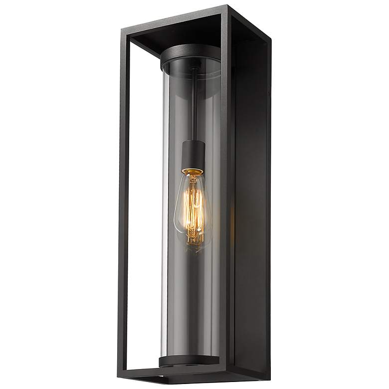 Image 1 Z-Lite Dunbroch 24 1/4" High Black Outdoor Wall Light