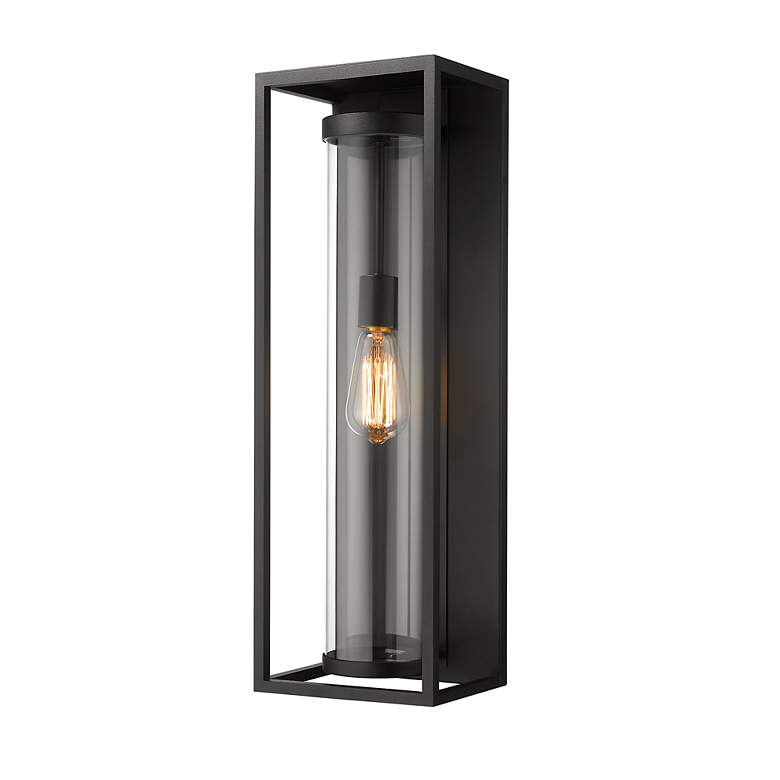 Image 2 Z-Lite Dunbroch 24 1/4" High Black Outdoor Wall Light more views