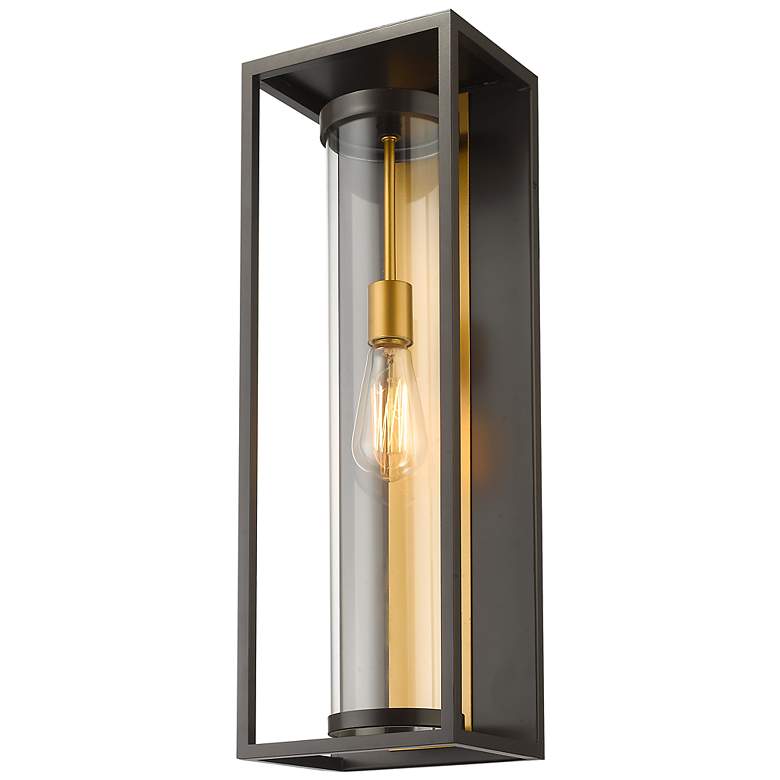 Image 1 Z-Lite Dunbroch 24 1/4" High Deep Bronze Brass Outdoor Wall Light