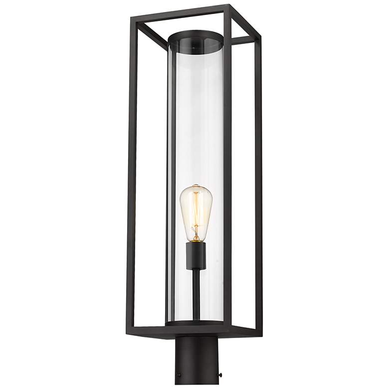 Image 1 Z-Lite Dunbroch 27 3/4" High Black Outdoor Post Light