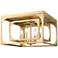 Z-Lite Easton 15" Wide Rubbed Brass 4-Light Ceiling Light