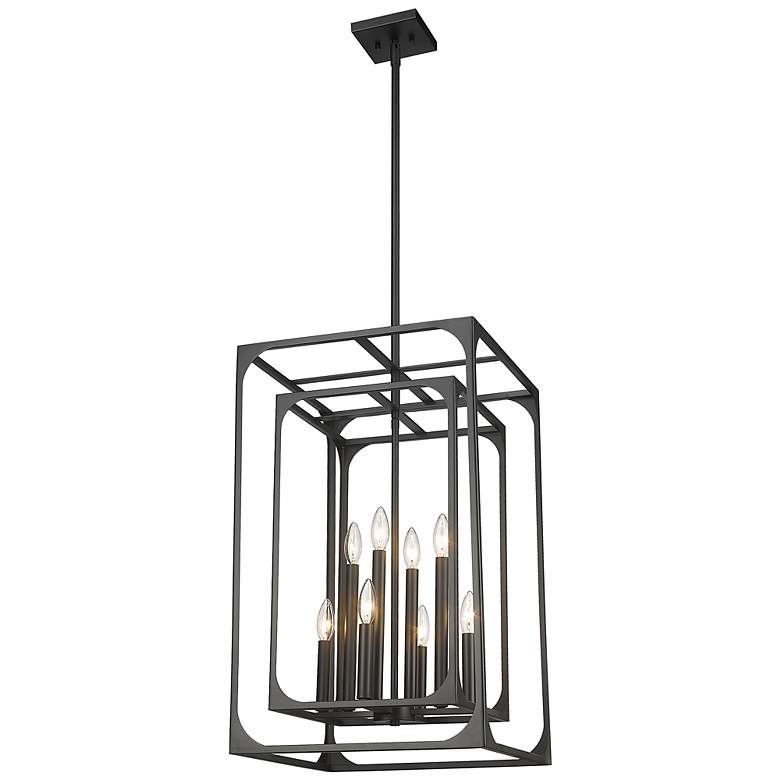 Image 6 Z-Lite Easton 16 1/2 inch Wide 8-Light Open Rectangle Chandelier more views