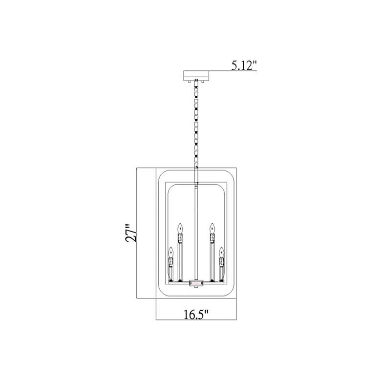 Image 7 Z-Lite Easton 16 1/2 inch Wide 8-Light Open Rectangle Chandelier more views