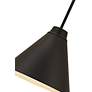 7_Z-Lite Eaton 18" Wide Matte Black Cone Pendant Light more views