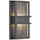 Z-Lite Eclipse 2 Light Outdoor Wall Sconce in Black